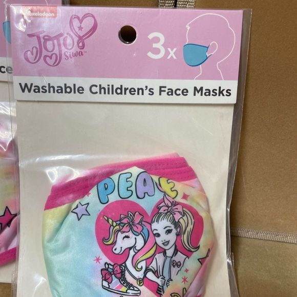 Jojo Siwa washable Childrens mask 9 count - Picture 2 of 3